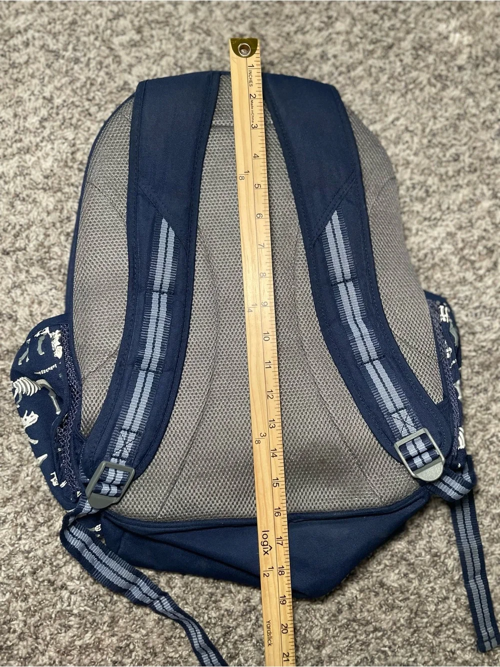 Pottery Barn Kids navy used dino